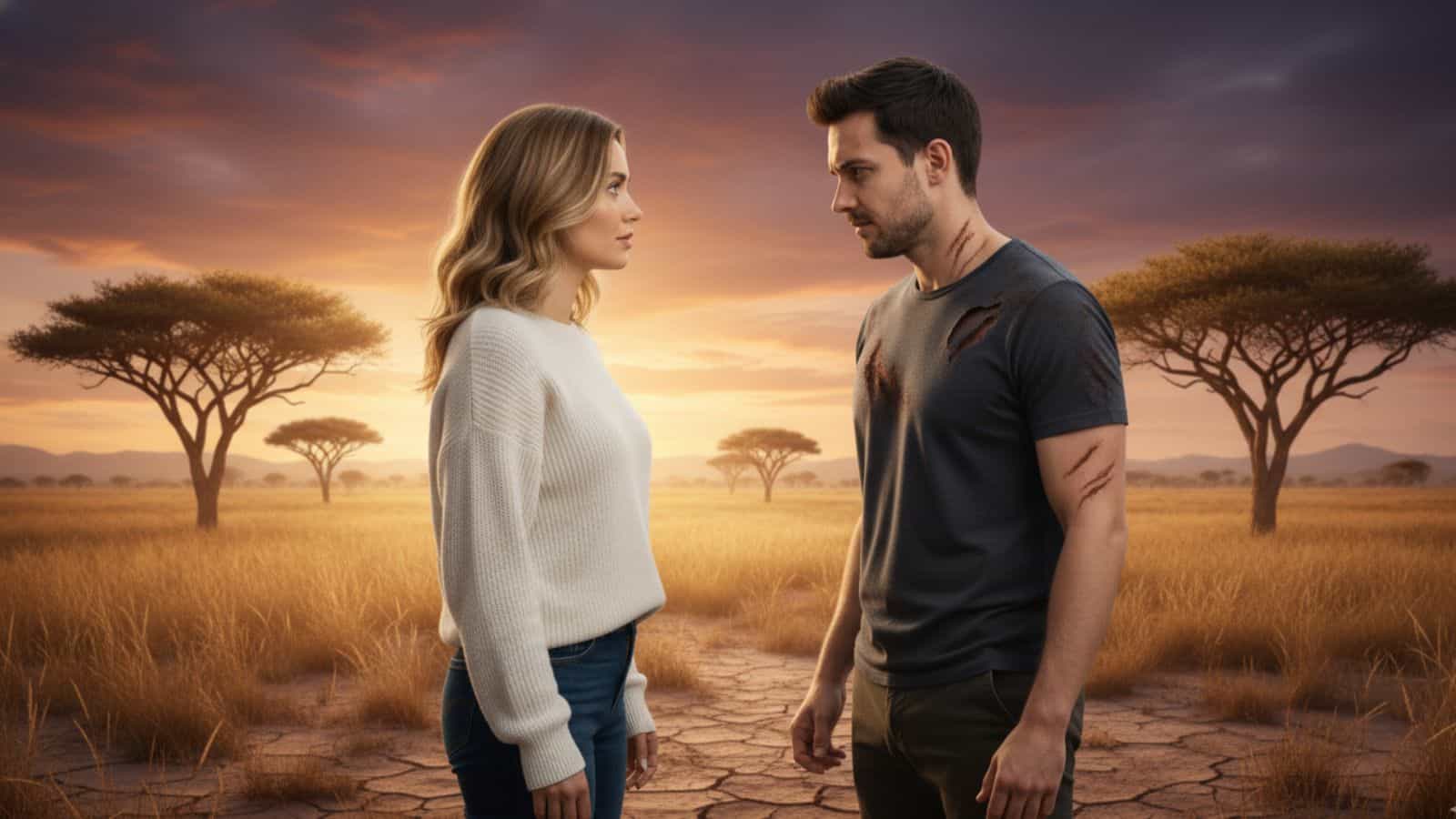 A lioness assessing a male lion, illustrating Briffault's Law and the biological truths of female loyalty