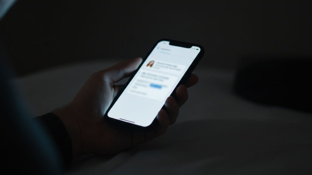 Smartphone notification representing digital investment and interest.